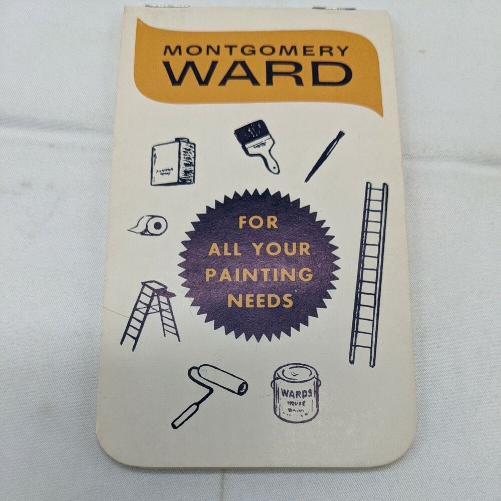 Vintage 3" X 5" Notepad Lined Pages Montgomery Ward For Your Painting Needs